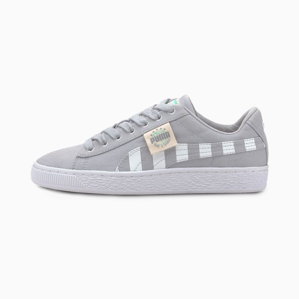 Puma Time 4 Change Basket Vászon Lány Sportcipő - Zöld ( Hungary - OQCBL5704 )